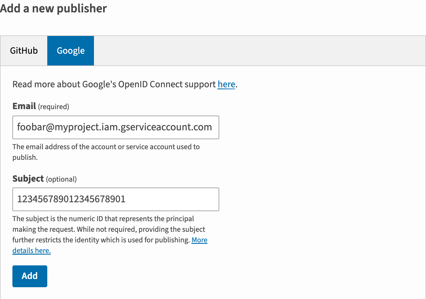 图片显示添加新的 Google Cloud 发布商